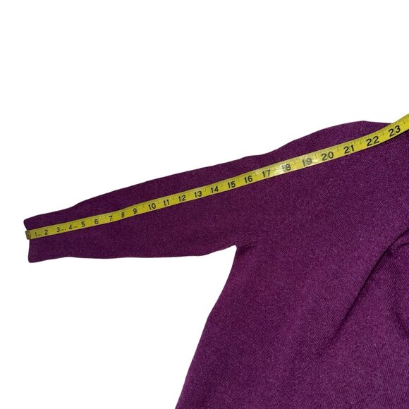 Talbots Petite Sweater Women’s Purple Pure Cashmere Turtleneck Sweater Sz Sp - Picture 6 of 8